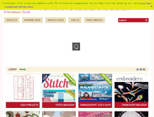 Tablet Screenshot of embroiderersguild.com